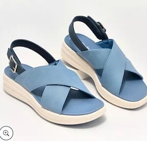 Clarks Cloudsteppers Backstrap Sandals - Drift Sun Size 11